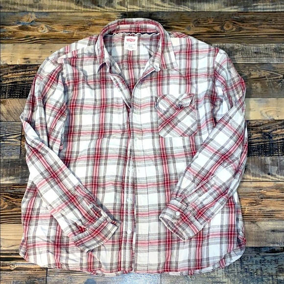 Mens Levi cotton flannel button down shirt size 3X - Picture 1 of 2